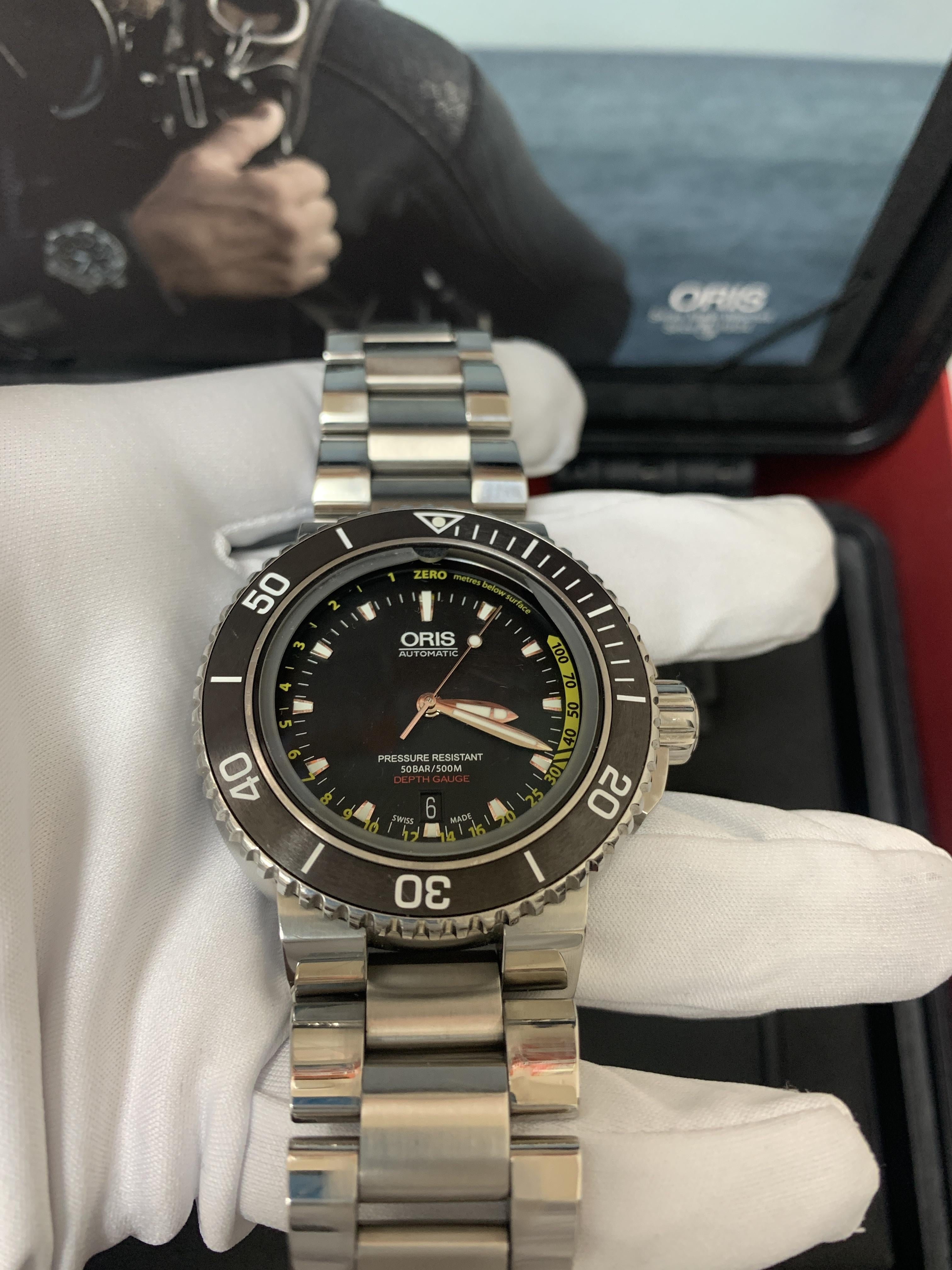 Oris aquis depth online gauge price