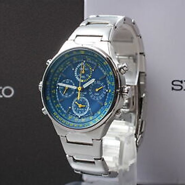 Exc+5 ] SEIKO Chronograph Criteria Light Blue Dial 38mm Watch 7T34-0AA0  JAPAN | WatchCharts Marketplace