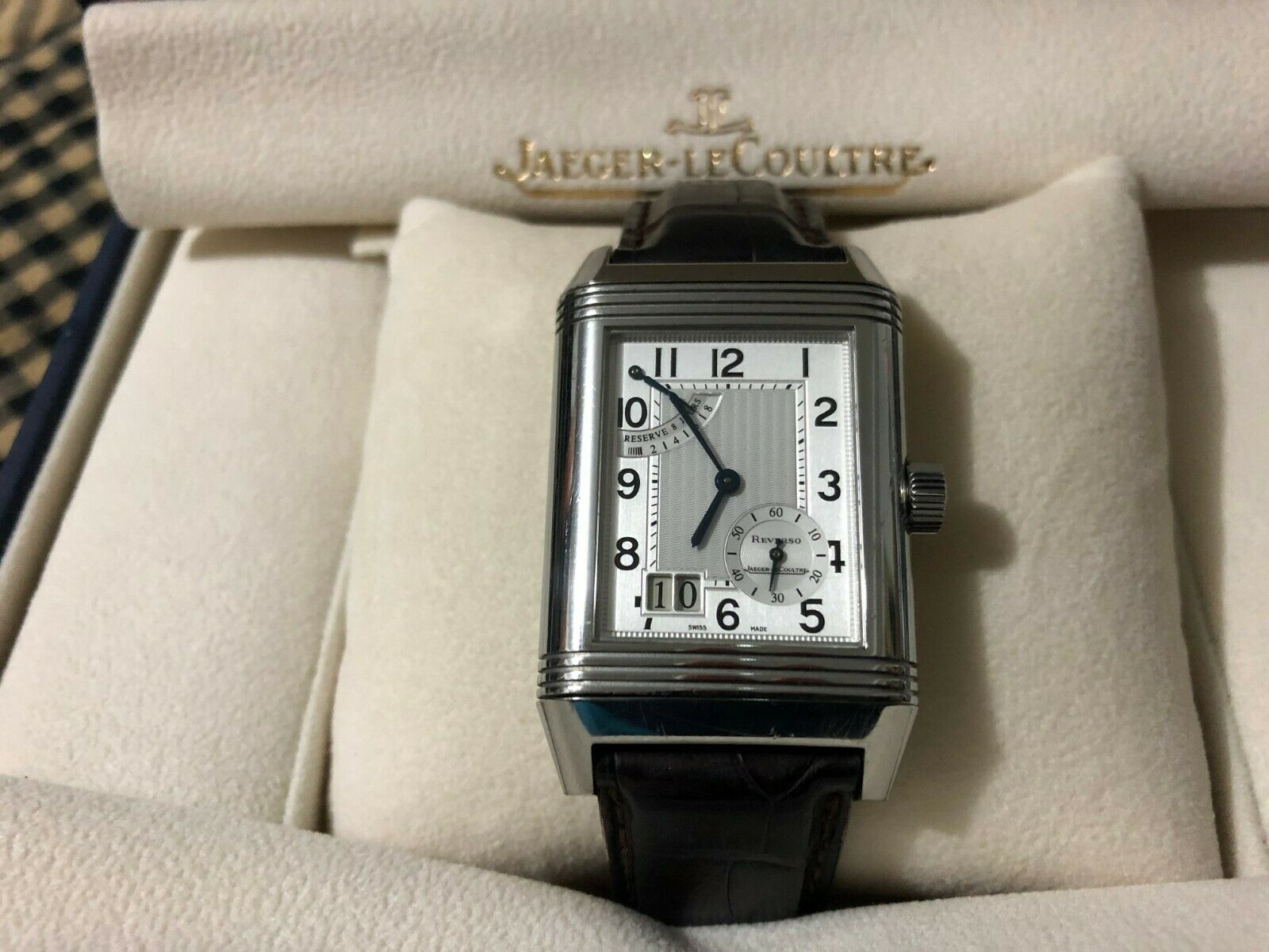 Jaeger LeCoultre Reverso XGT Grande Date 8 Day Watch 240.8.15