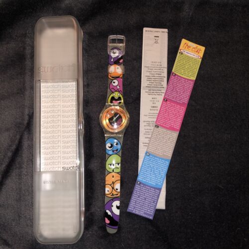 Swatch Jelly 2006 Pop Wave SUJK108 Funny Faces Swiss Quartz  display picture 2