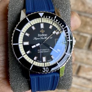 時代物 ZODIAC ZMX-02 / ZO8516 All Black 1882 Tachymeter Watch SS / Rubber