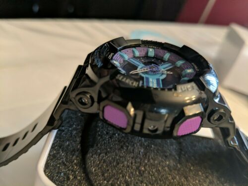 Casio Baby G Shock 5338 Black With Purple And Blue Face Antimagnetic Watch  | Watchcharts