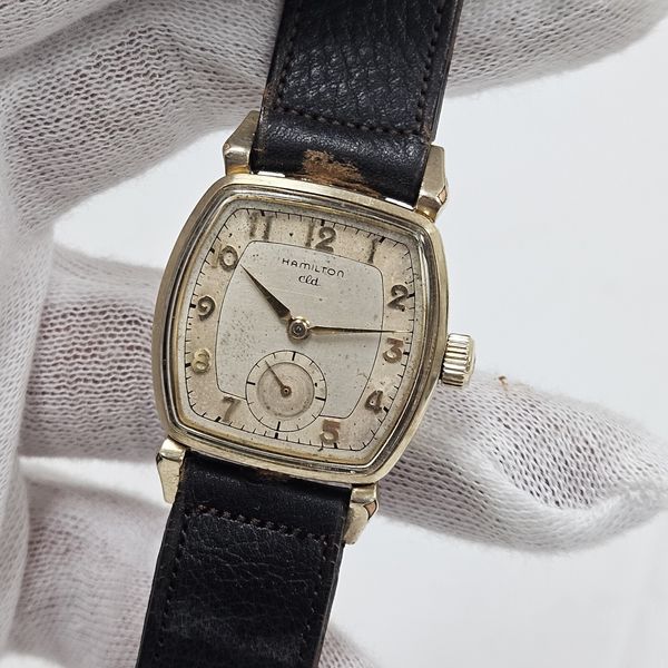 Hamilton Beldon Vintage 1949 Manâ s HAMILTON BELDON Two Tone Dial 10k Gold Filled ...