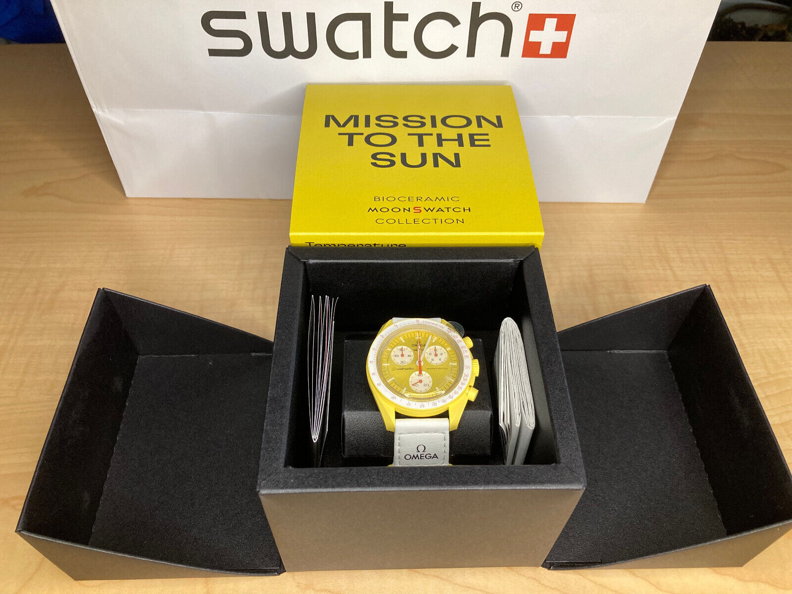 OMEGA x Swatch Speedmaster Moonswatch Sun Yellow Men's Watch