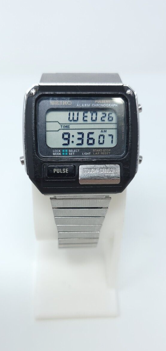 Seiko Pulse Meter Heart Rate Watch S229-5019 1980s Vintage