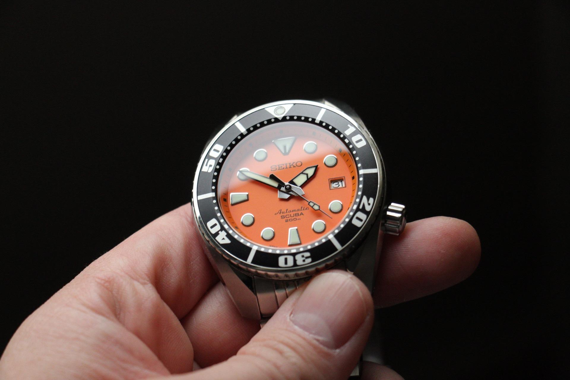 Seiko sumo hotsell orange for sale