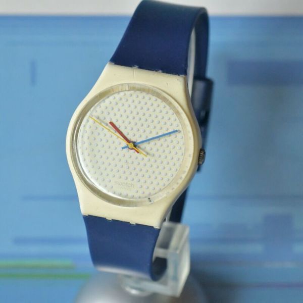 Swatch 1986 Classic Watch GW106 Ping Pong Blue | WatchCharts  display picture 3