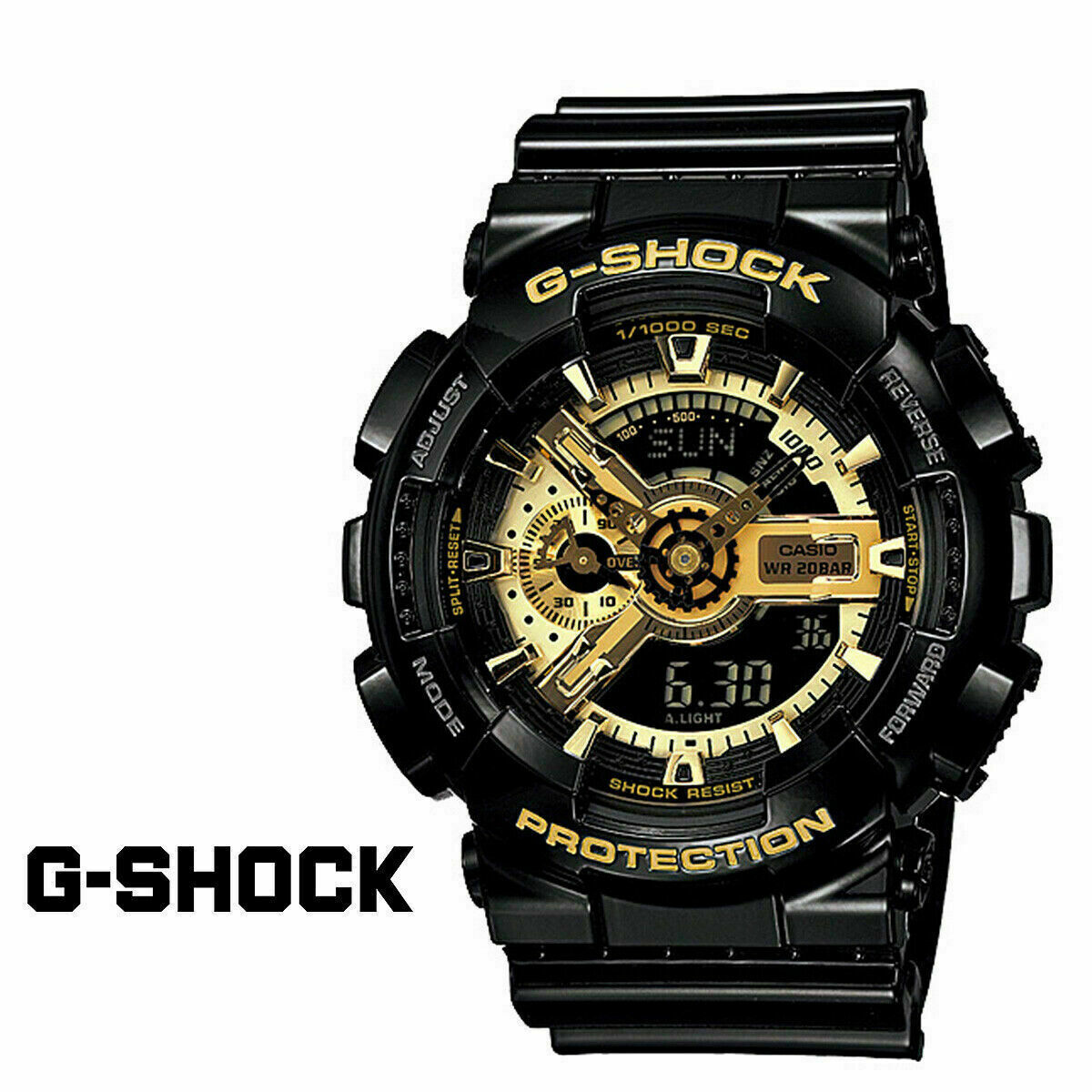 MENS G SHOCK GA 100 1A4 RESIN STRAP MENS STYLISH WORLD TIME WATCH