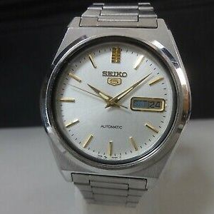 Japan 1994 SEIKO Automatic watch [SEIKO 5] 17J 7009-876A Spanish   | WatchCharts