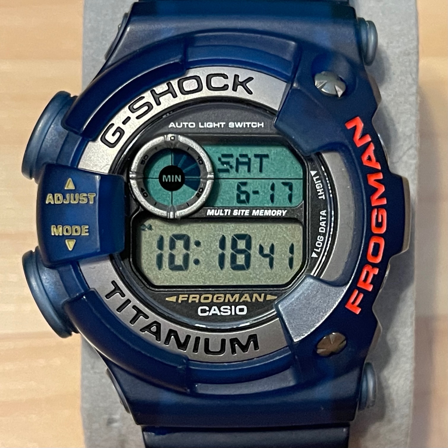 [WTS] Casio G-Shock DW-9900BS-2 Titanium Frogman Blue Jelly 