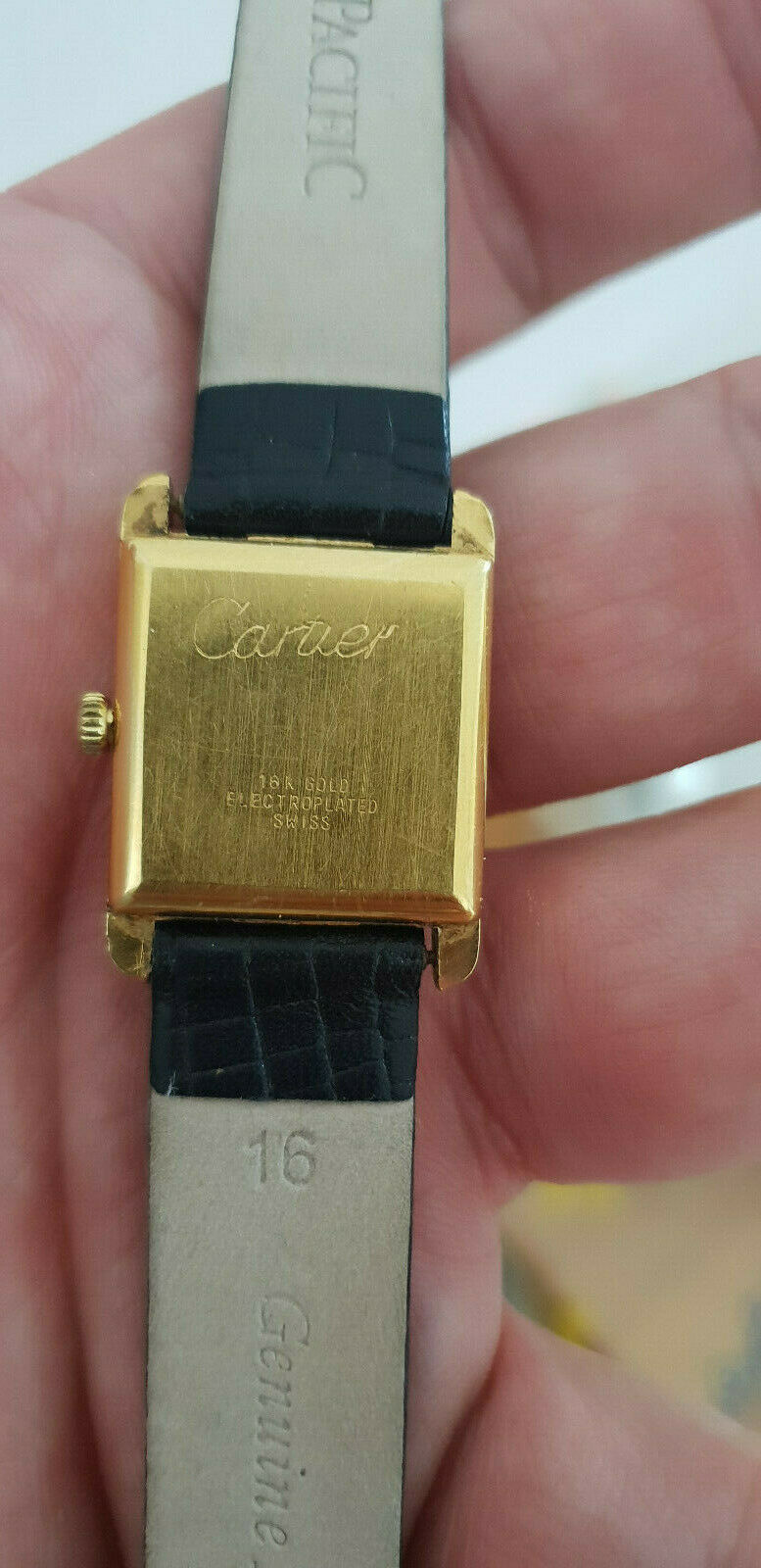 MUST DE CARTIER 18KT GOLD ELECTROPLATED VINTAGE WATCH 100