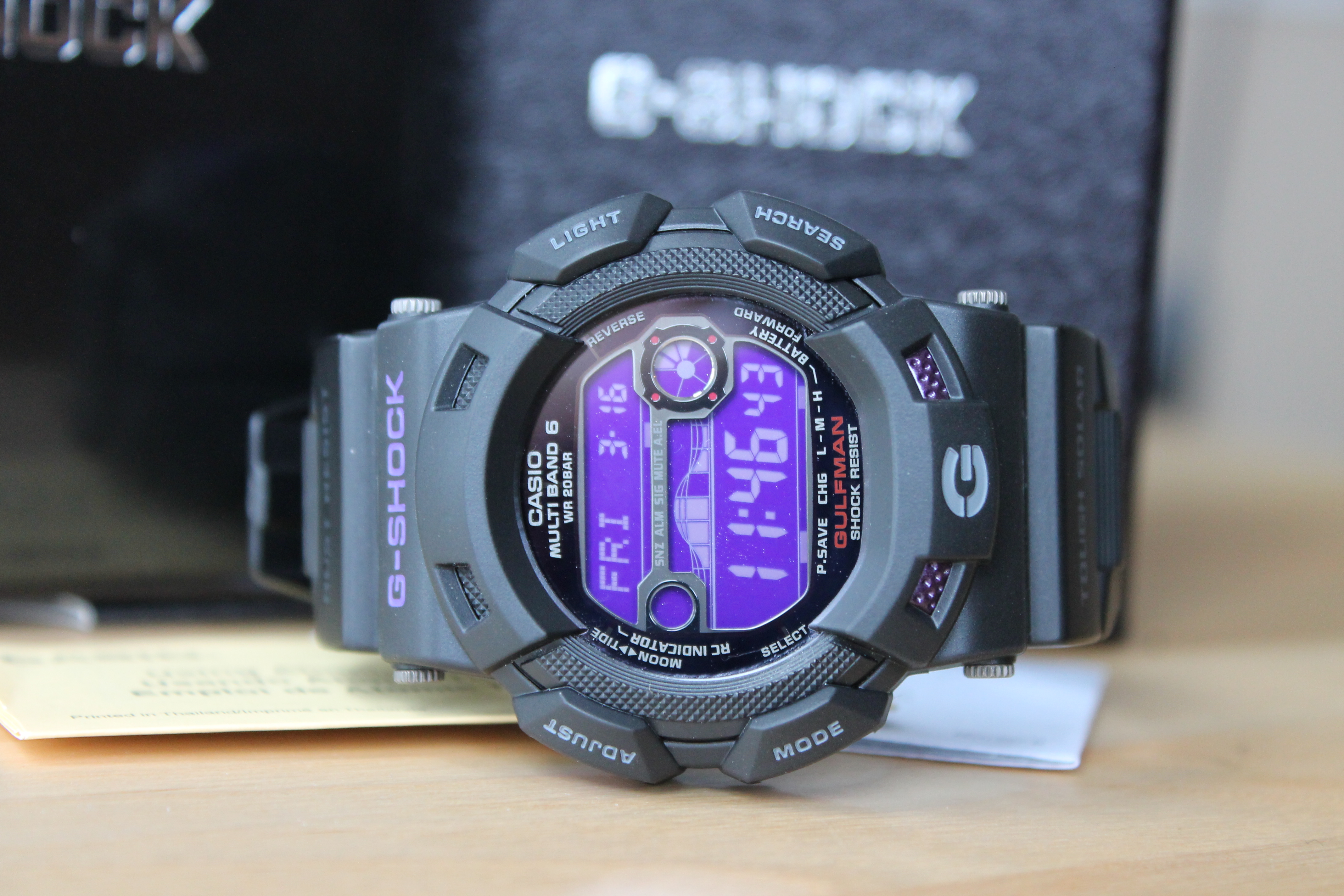 SOLD: Casio GShock Gulfman - Men in Dark Purple GW9110BP-1JF 