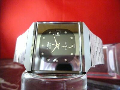 BEAUTIFUL!! RADO DIASTAR 129.0168.3 DATE MEN'S VINTAGE WATCH SWISS