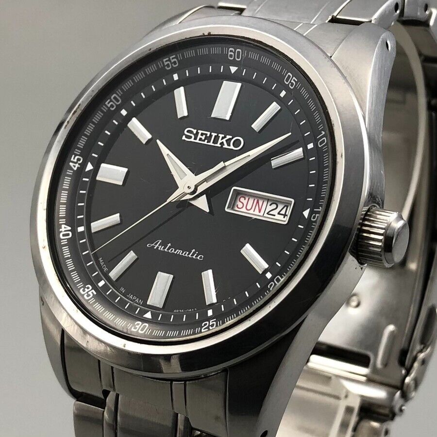 SEIKO Mechanical 4R36-05Z0 Seethrough back Black Dial Automatic Men's Watch  #690 | WatchCharts