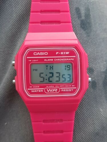 Casio f91 pink online