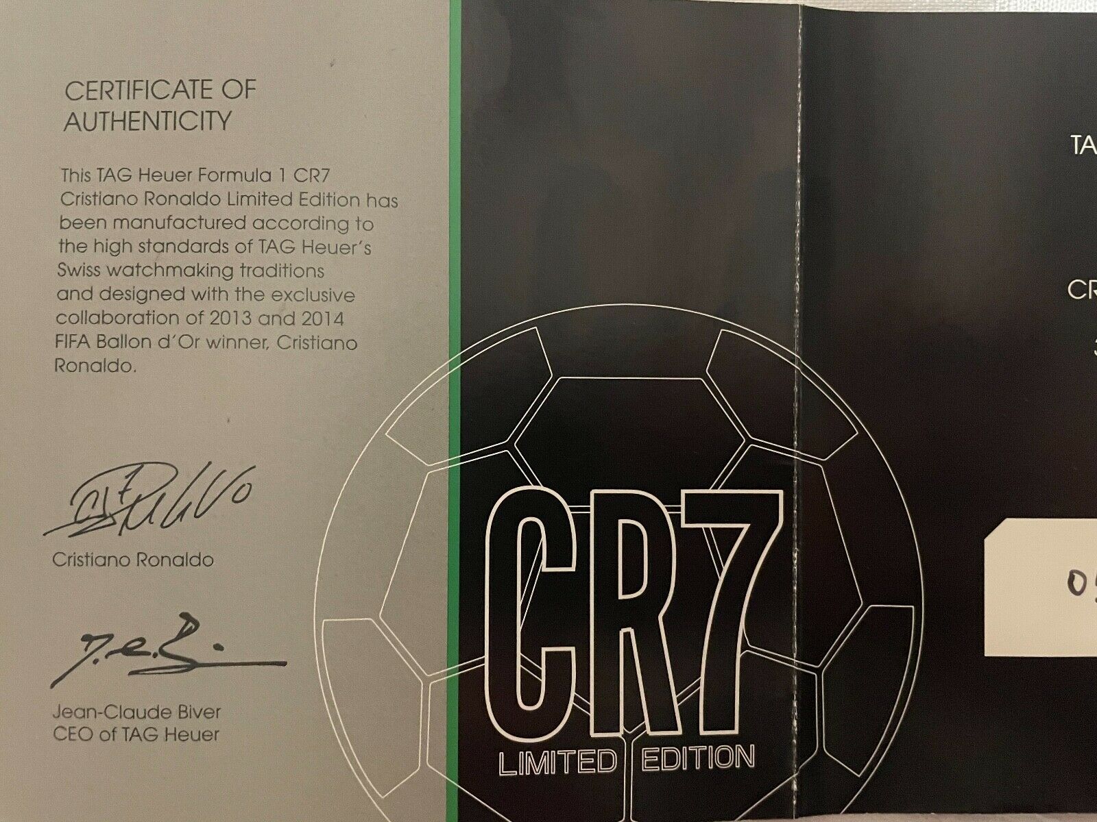 Tag Heuer Formula 1 CR7 Cristiano Ronaldo Chronograph Limited