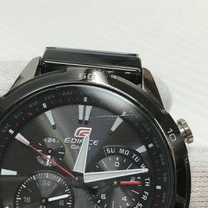 CASIO EDIFICE EQW-560 Radio Solar Watch Silver Black [Used] [▽] |  WatchCharts Marketplace