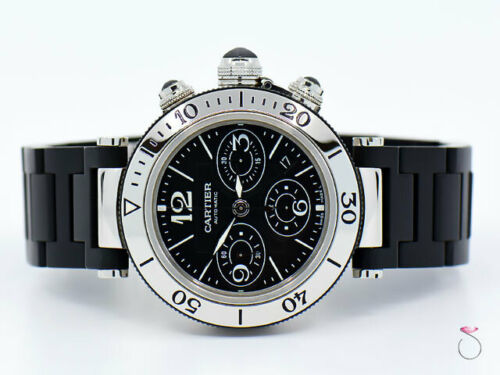 Cartier Pasha Seatimer Chronograph 42mm Stainless Steel