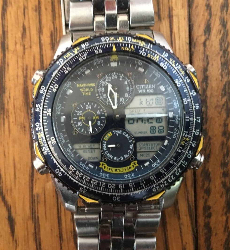 Citizen Navihawk Caliber 1st Edition Blue Angels ECO Drive C300