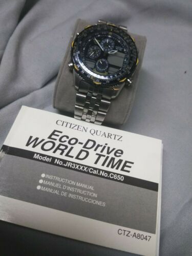 Citizen Watch Blue Angel SkyHawk World Time C300 Q00B42 with Manual WatchCharts Marketplace