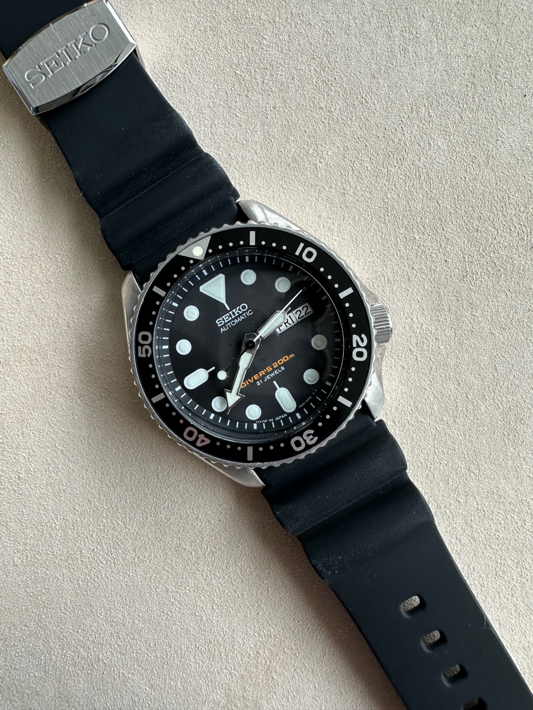Montre Seiko SKX007 - Réf. 7S26-0020 - État Excellent Avec Papiers - Boîte Non Incluse