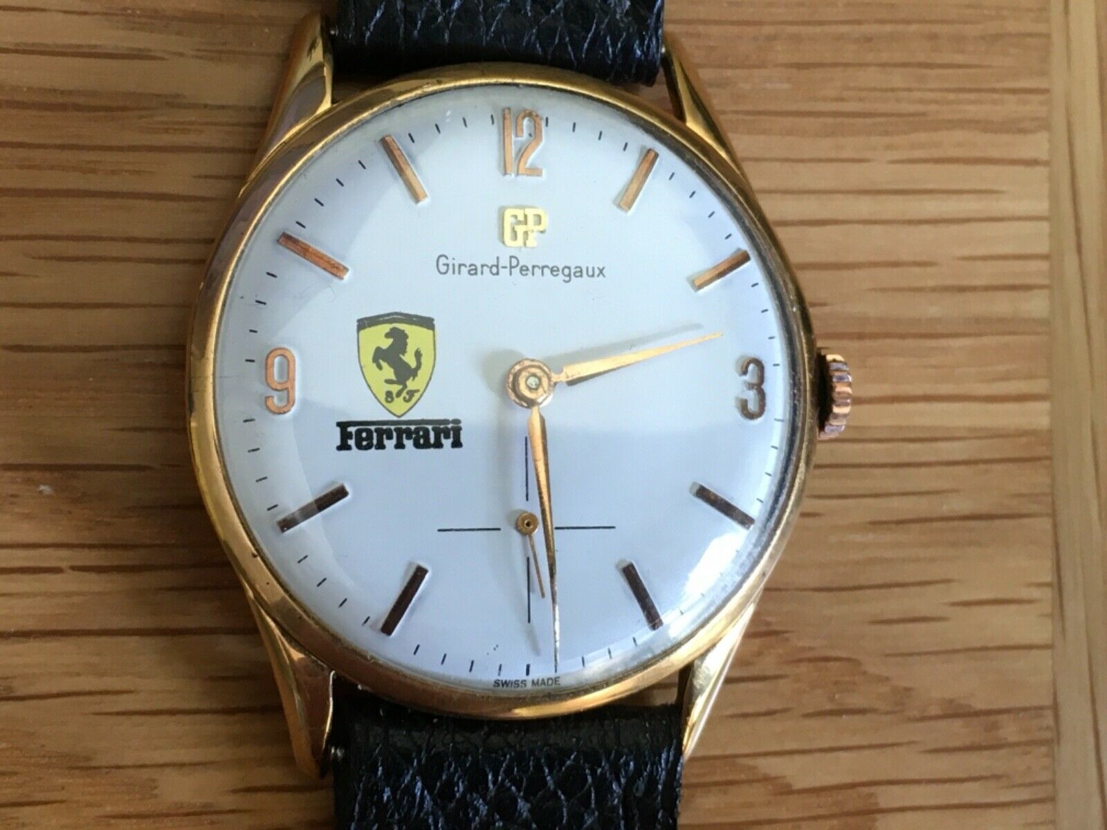 MENS VINTAGE GIRARD PERREGAUX FERRARI MANUAL WIND WATCH 17J SWISS