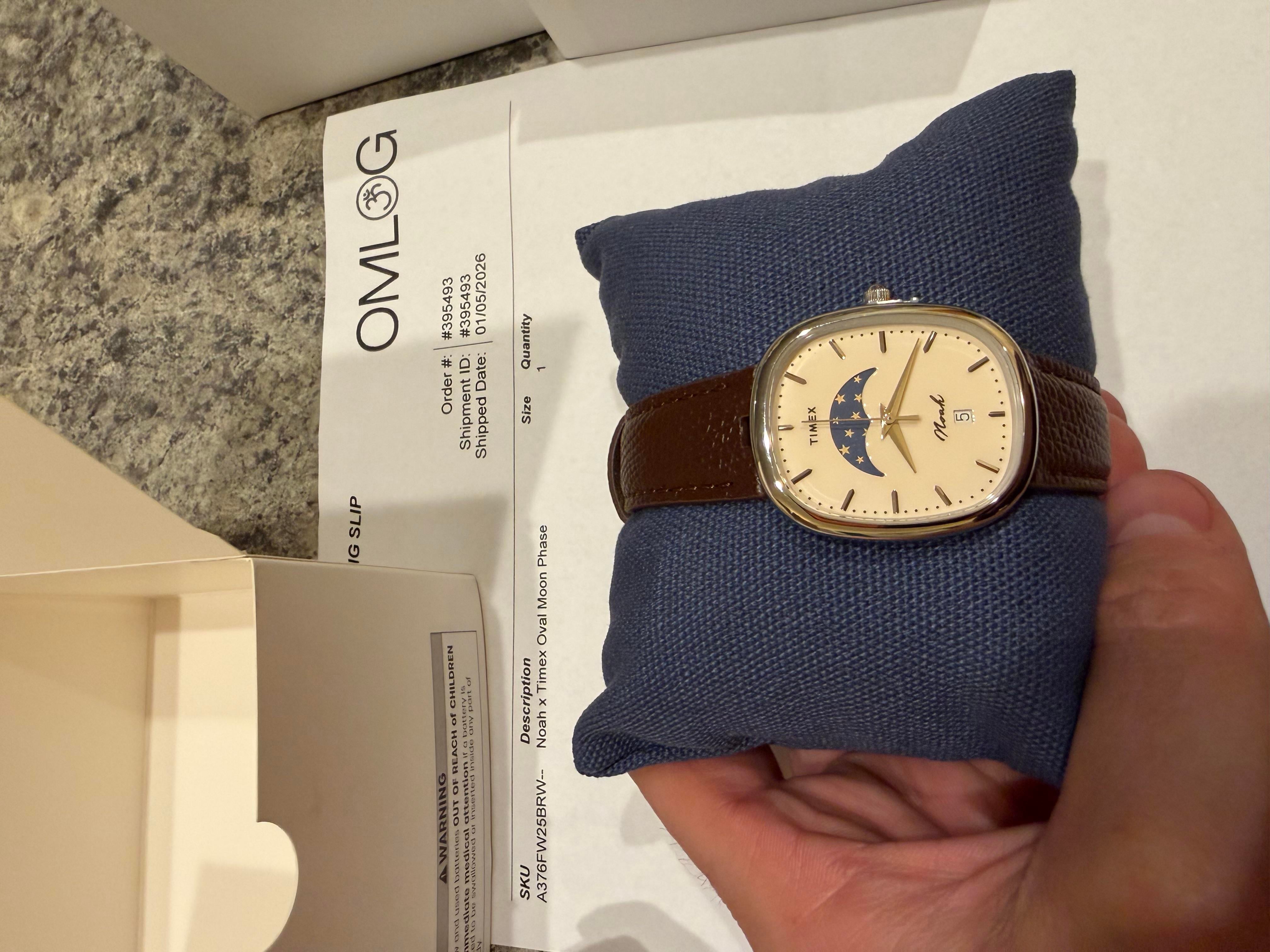 NOAH x TIMEX Oval Moon Phase Watch Noah Watch |