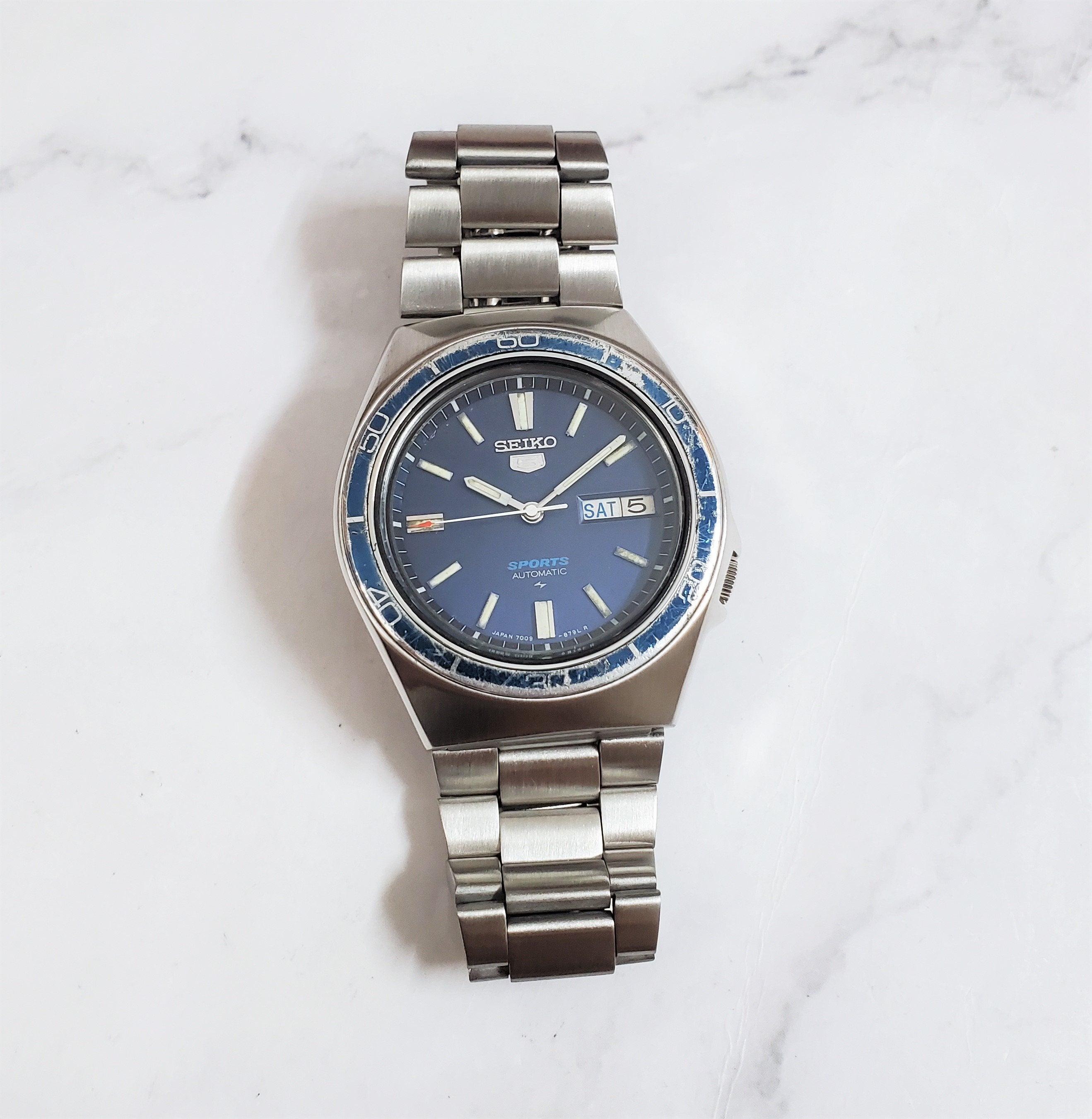 FS Seiko Blue 1989 JDM Sports Watch 99 Shipped Serviced