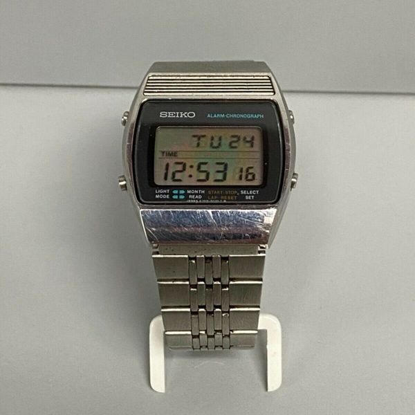 Vintage Seiko A359-5030 A1 Lcd Mens Alarm Chronograph Watch - New ...