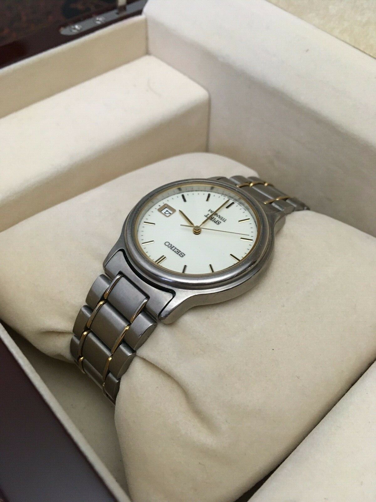 Seiko Spirit Titanium 7N42-8060 Quartz Watch France 1994 