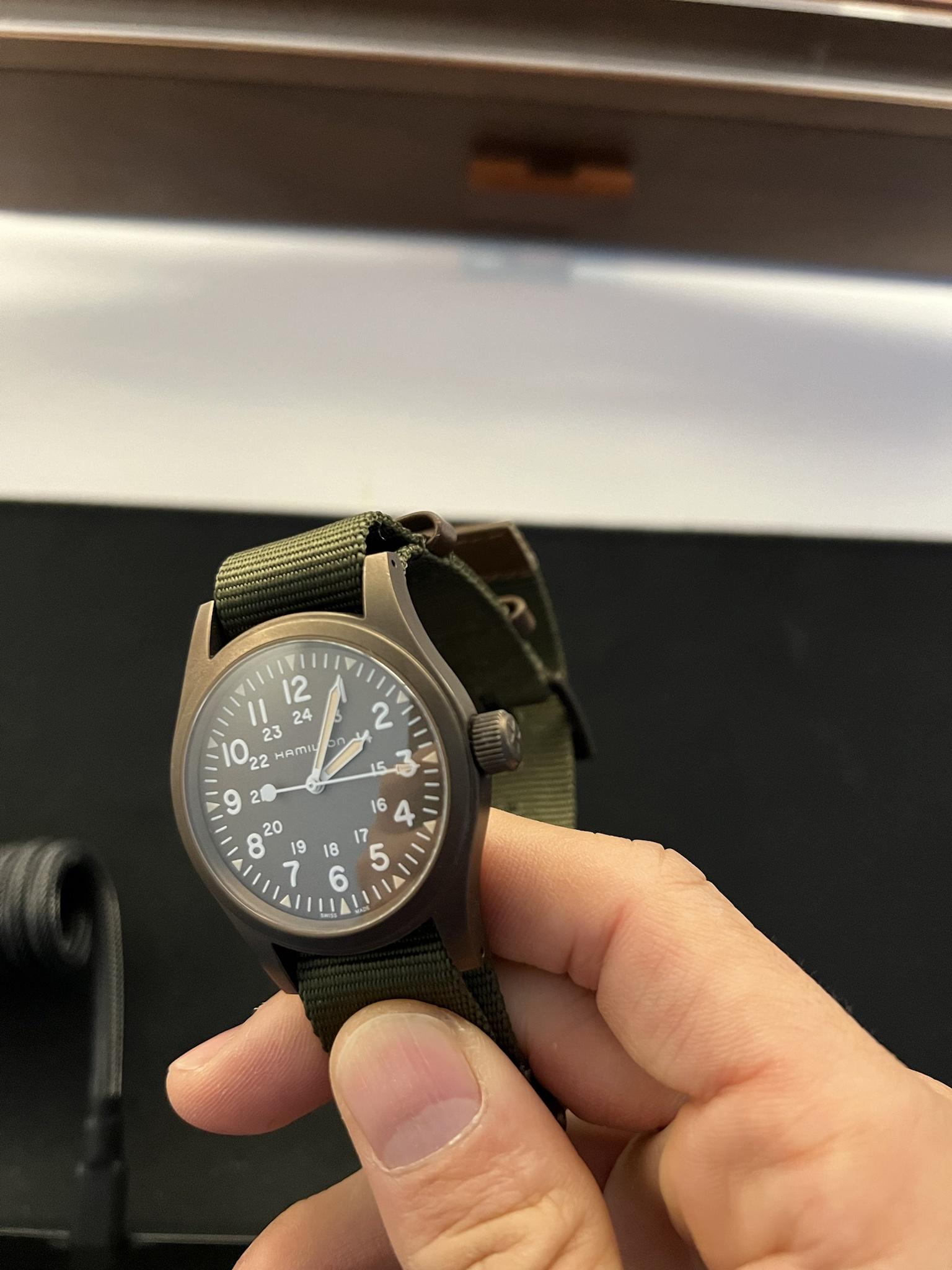 Hamilton Khaki Field Mechanical 38 PVD H69449961