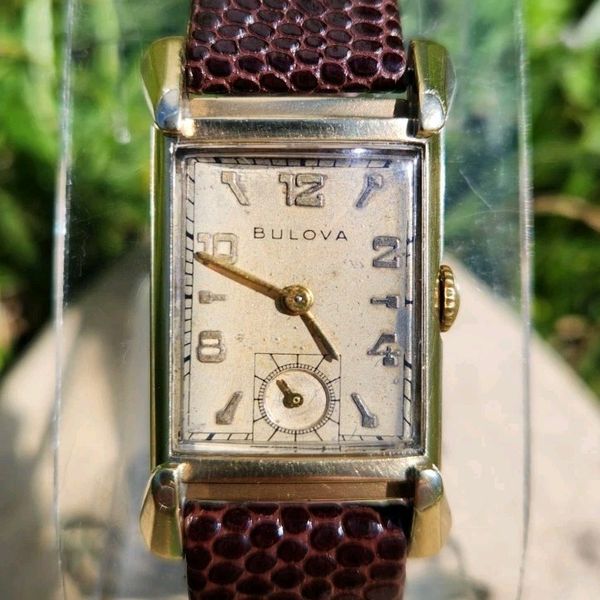 Aiguille heure minute - BULOVA 7AK N°63-64 GA23 Doré [NOS] (Watch hands