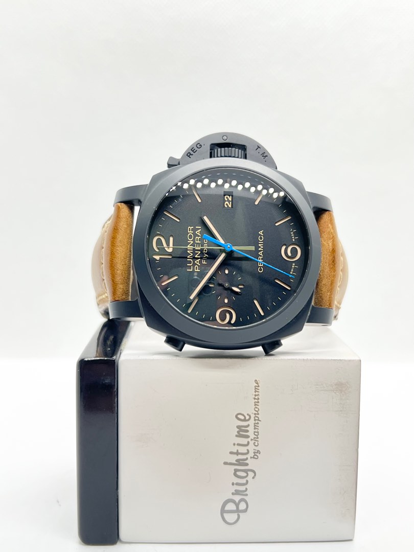 Pre Owned Panerai Luminor Marina Flyback Chrono Pam 580 Black Dial