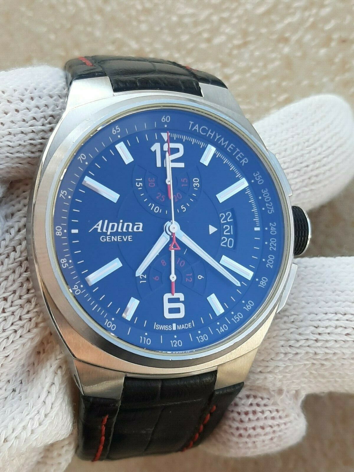 ALPINA RACING AL725X5AR26 GENEVE CHRONOGRAPH AUTOMATIC DATE MENS 45mm SWISS MADE WatchCharts Marketplace