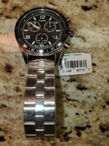 Timex ameritus cheap stainless steel chronograph