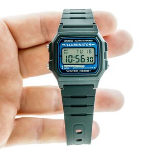 Casio Illuminator 1572 F 105 Digital Alarm Chrono Unisex Resin Silicone Working Watchcharts