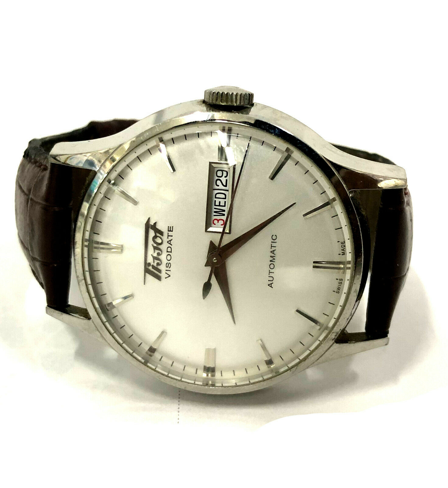 Tissot T019430B Visodate Automatic Wrist Watch 38mm Stainless Steel ...