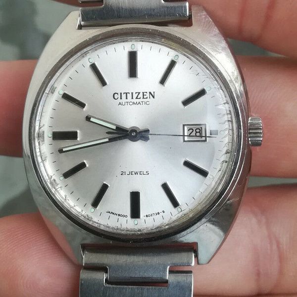 Nice & Rare Vintage Citizen Automatic Japan 21 Jewels 6000 62-6716 Men's  watch | WatchCharts Marketplace