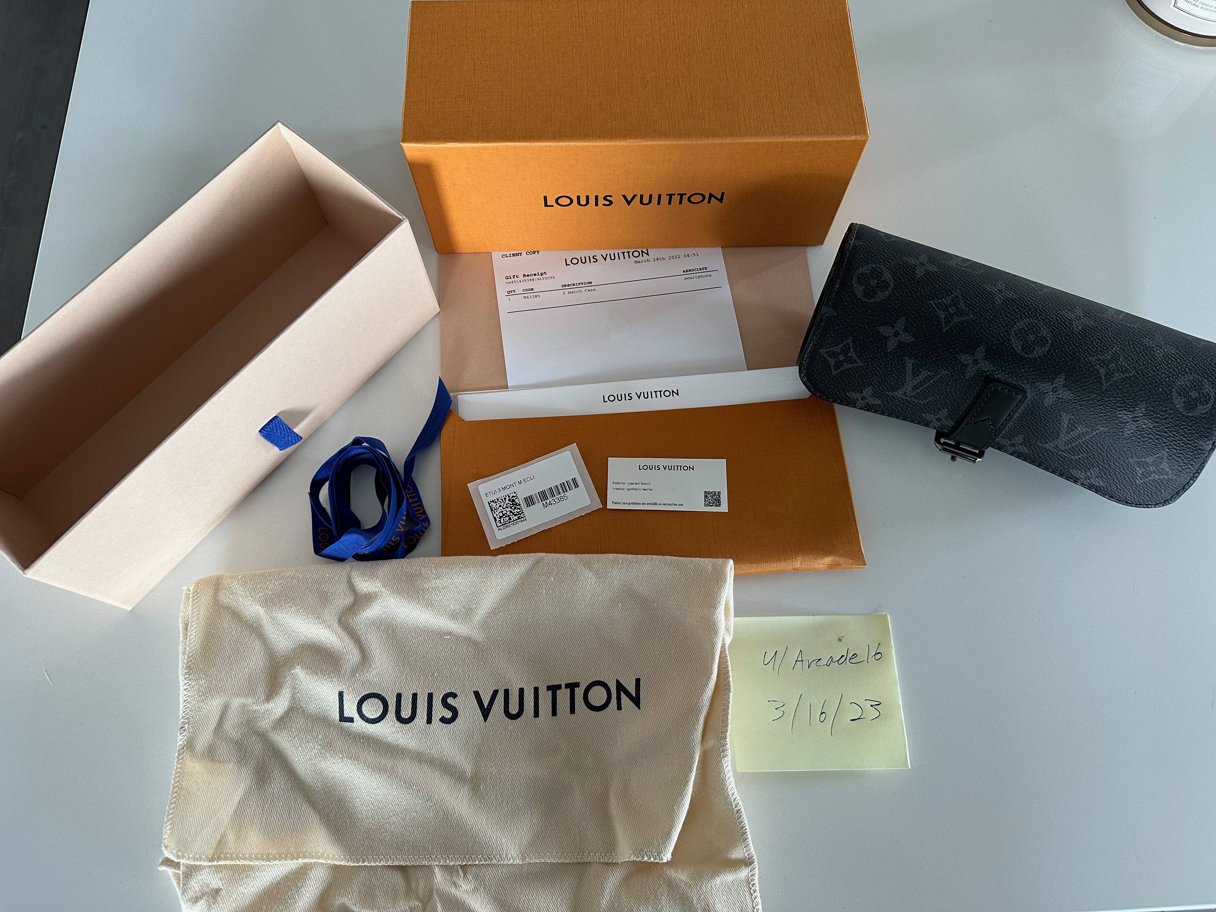 Louis Vuitton 3 Watch Case