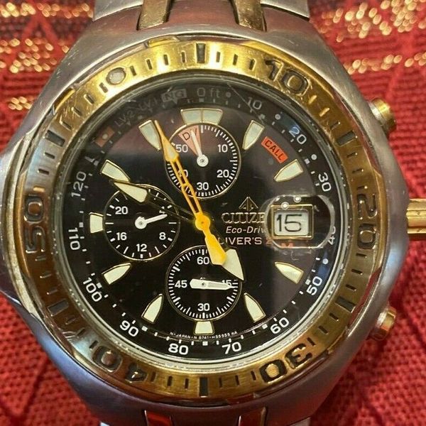 VINTAGE Citizen Eco-Drive Divers 200M Watch B741 - H31527