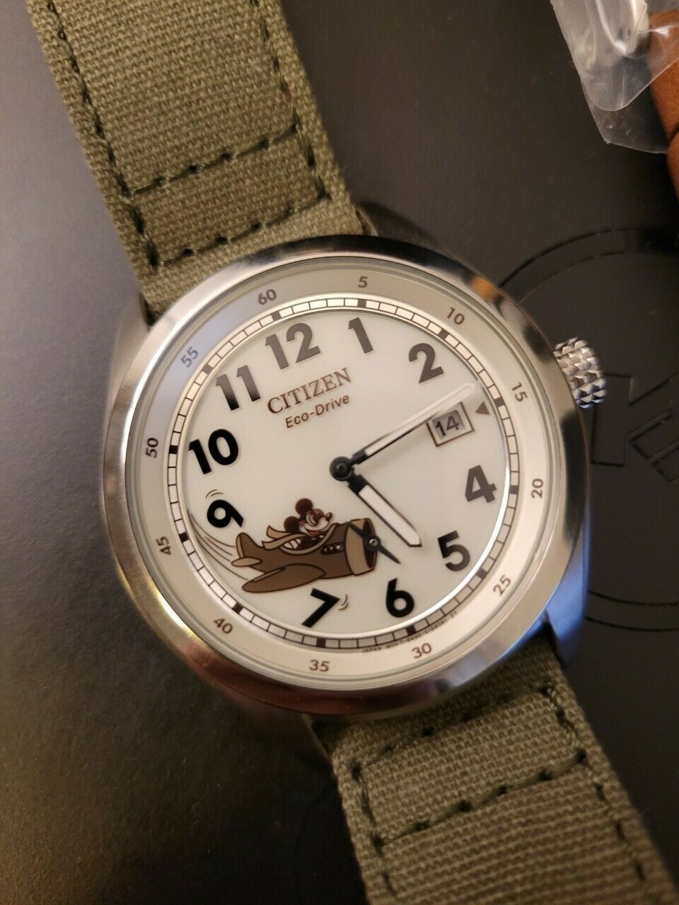 mickey aviator watch