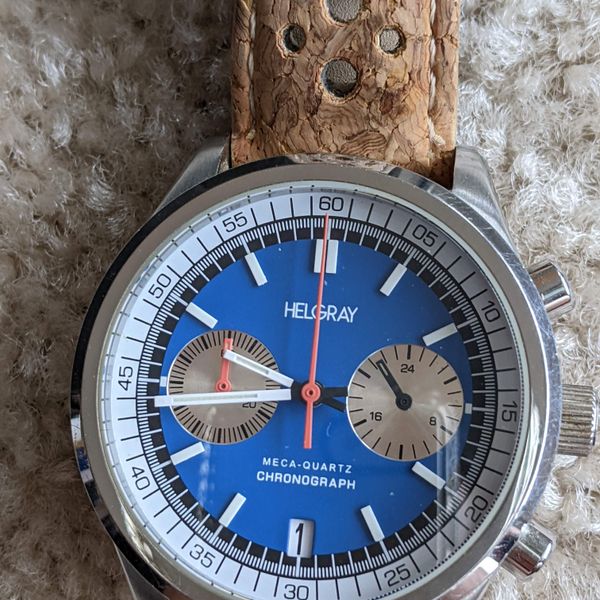 [WTS] Helgray Silverstone Mech-Quartz Chrono Blue | WatchCharts Marketplace