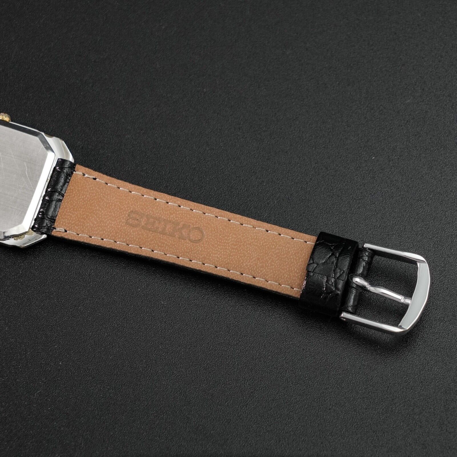 Vintage 1980 [N-MINT] SEIKO Dolce 6020-5460 Gold dial Square