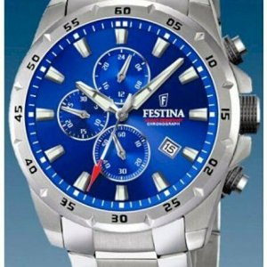 FESTINA Chronograph Men\'s Chrono Stainless F20463/2 WatchCharts Marketplace Men\'s Watch Watch | Steel NEW