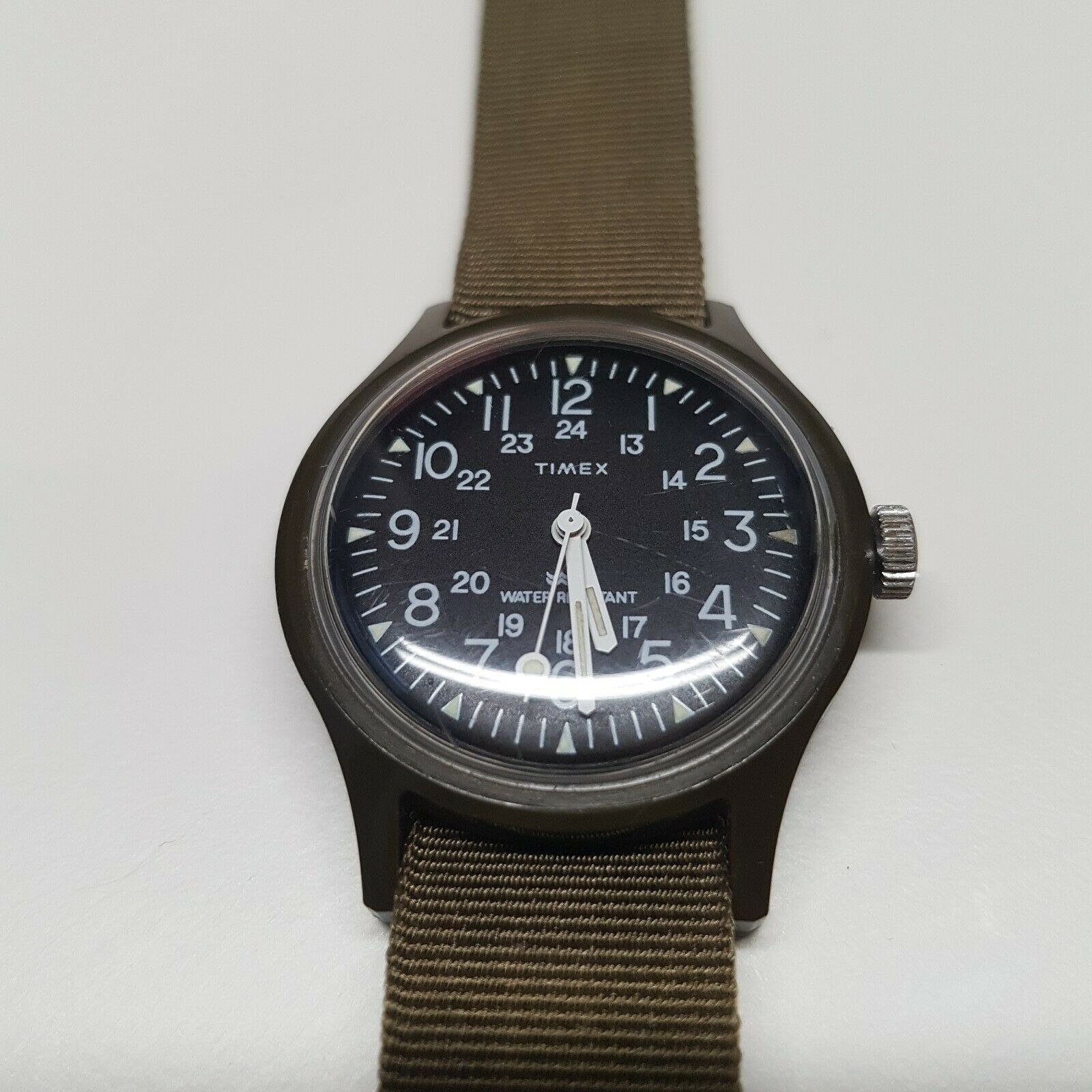 Timex plastic shop military watch