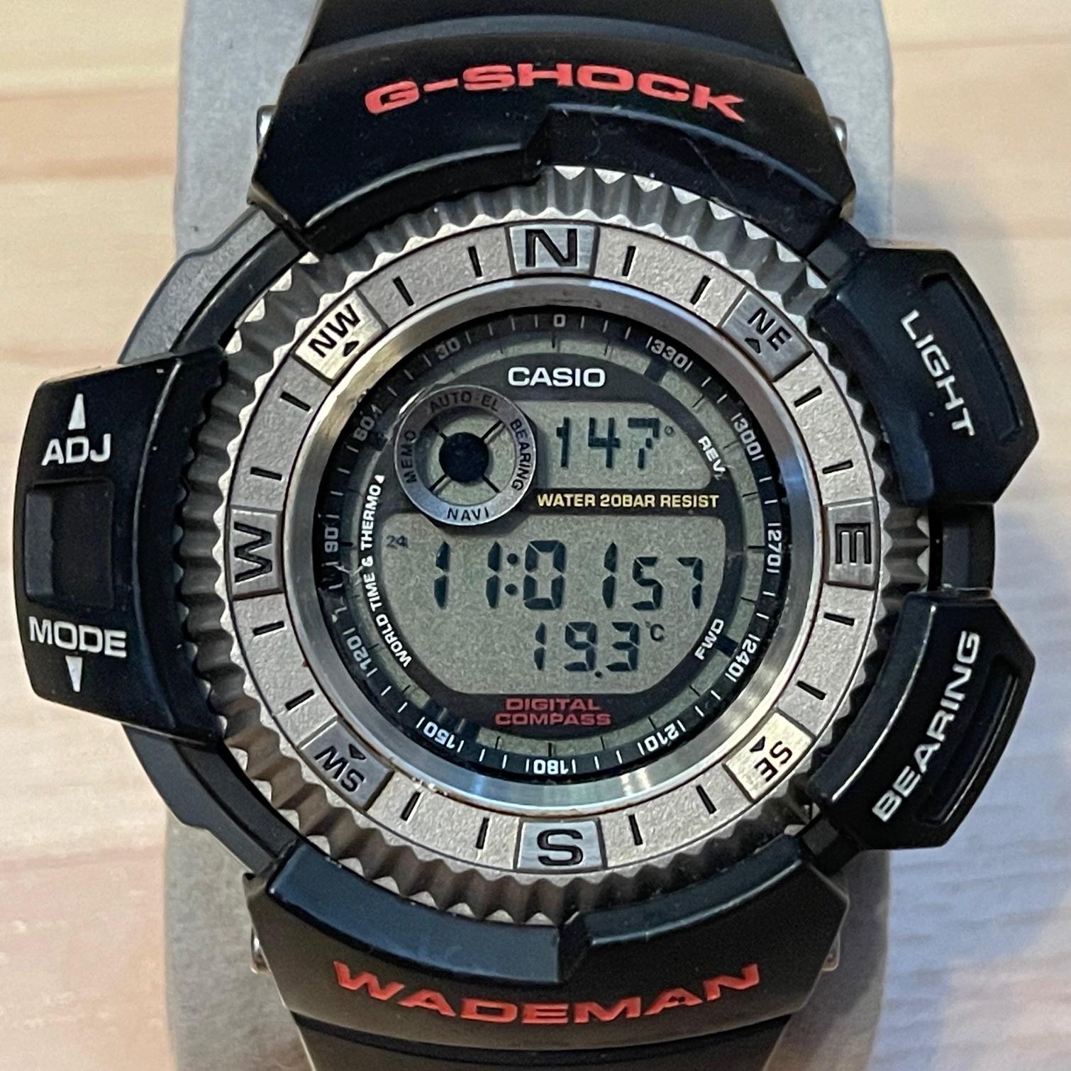 WTS] Casio G-Shock DW-9800J-1A Wademan Digital Compass Thermometer 