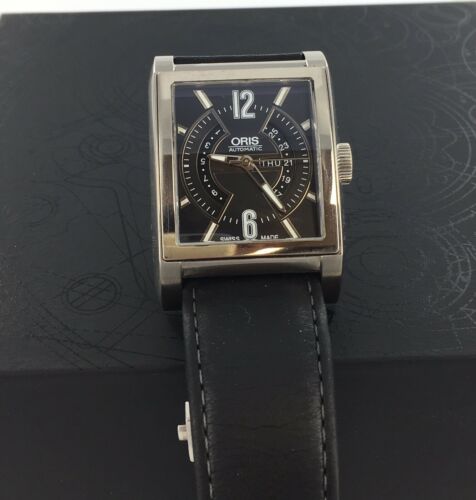 Gents Rectangular Oris Titan 7622 Day Date Automatic Watch