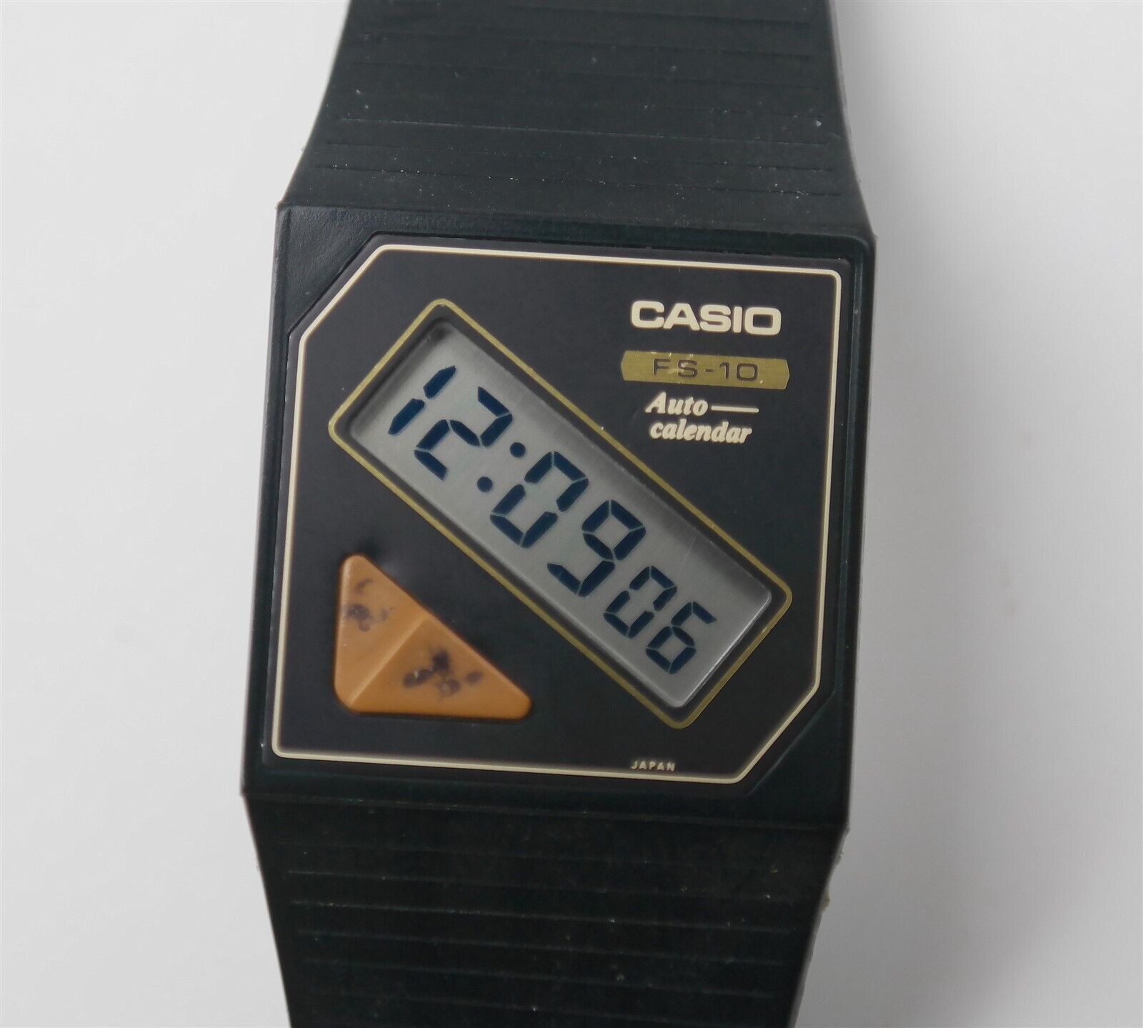 Vtg 1985 CASIO FS-10 Japan made Sports watch 25mm W/ New Battery 