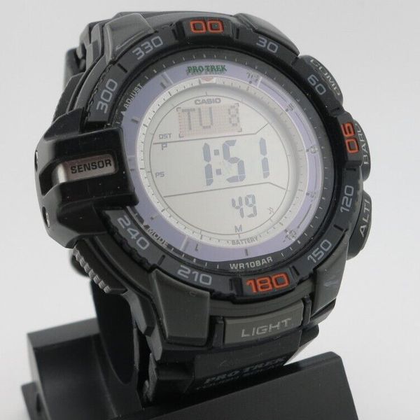 Casio Pro Trek Triple Sensor Solar Black Digital Watch - PRG-270 ...