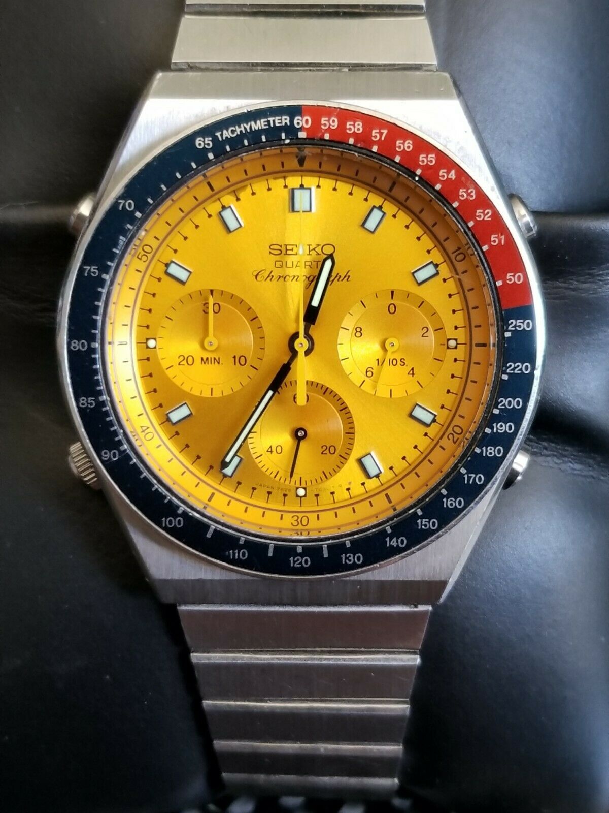 SEIKO 7A28 7030 Pogue Chronograph Pepsi Great all original